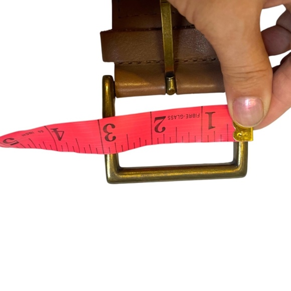 Brown Braided Leather Belt - Picture 7 of 8